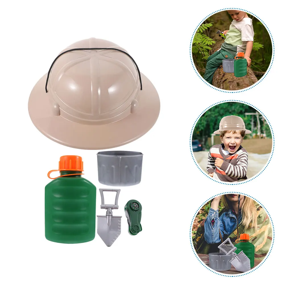 Kit d'explorateurs en plastique pour enfants, 3 pièces, accessoires, jouet de Camping, accessoires de Cosplay, thème de la Jungle, spectacle sur scène décoratif
