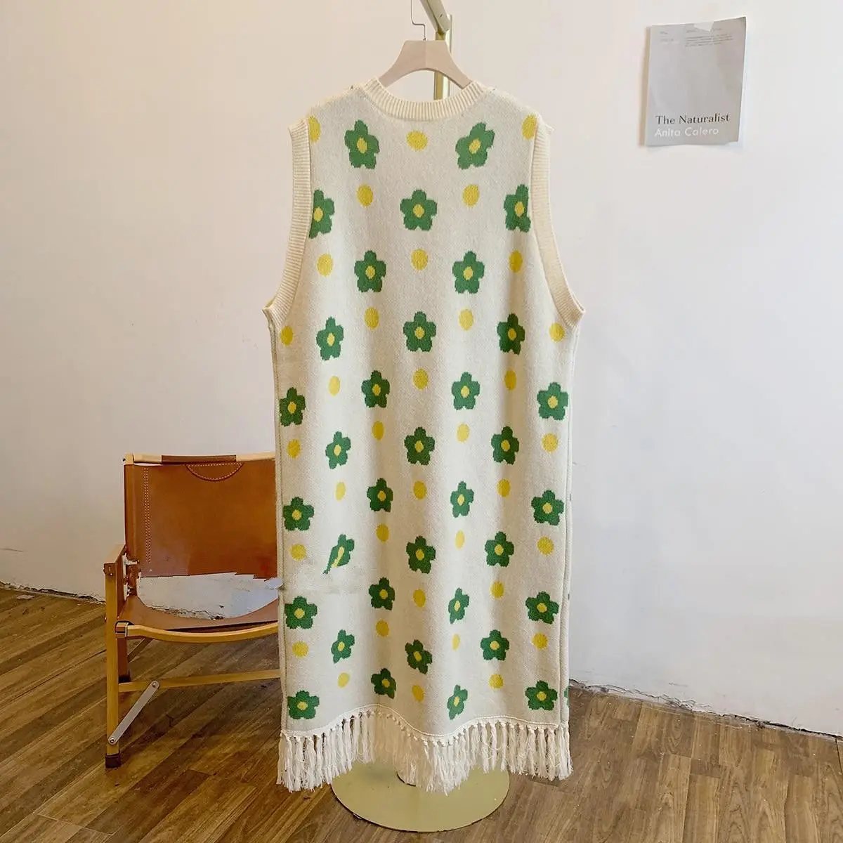 

Вязаное платье без рукавов, мини, женское, осеннее, с круглым вырезом, вязаное, в клетку, в стиле университетской одежды, в полоску, пэчворк, с узором косичка, в рубчик, термо