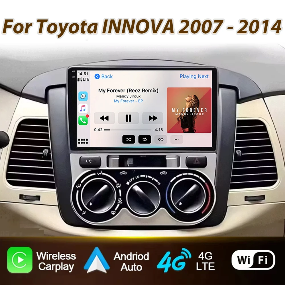 

Автомобильные интеллектуальные системы Android 15 для Toyota INNOVA 2007-2014: автомобильный видеомультимедийный плеер, GPS-навигация, стереосистема (без DVD-плеера 2DIN)