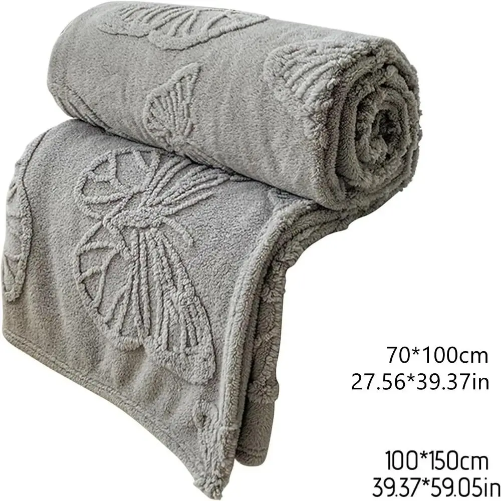 New Double Sided Cooling Blanket Skin-Friendly Cold Effect Conditioning Quilt 3D Butterfly Jacquard Breathable Cooler Quilt