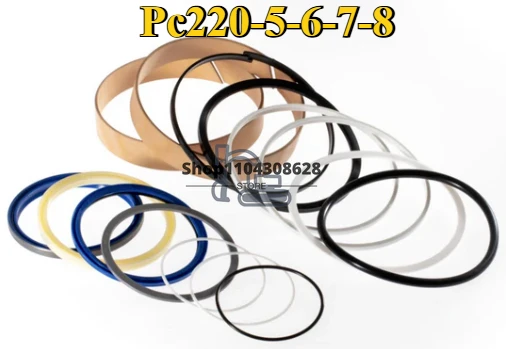 

Fits Komatsu Excavator Parts Boom Arm Bucket Hydraulic Cylinder Oil Seal Repair Kit Pc220-5-6-7-8-8mo/pc228