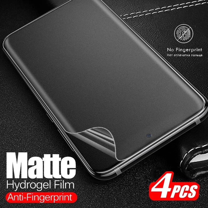 1/4Pcs Matte Screen Protector For Samsung S23 Ultra Plus 5G Soft Anti-Fingerprint HD Hydrogel Film For Galaxy S23 S23+ S23Plus