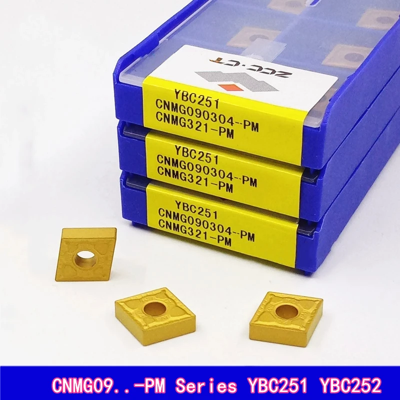

Cnmg 090304 -Pm Cnmg 090308 -Pm Ybc251 Ybc252 Zcc.Ct 100% Original Lathe Tool Car Cutting Carbide Cnc Blade Outer Round Steel Parts Knife Particles