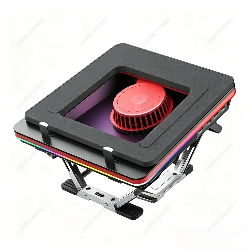 GT500 Turbo Compressed Air Notebook Cooler Gaming Laptop Cooling Bracket Handheld Cooler Fits Up To 18 Inch Notebook