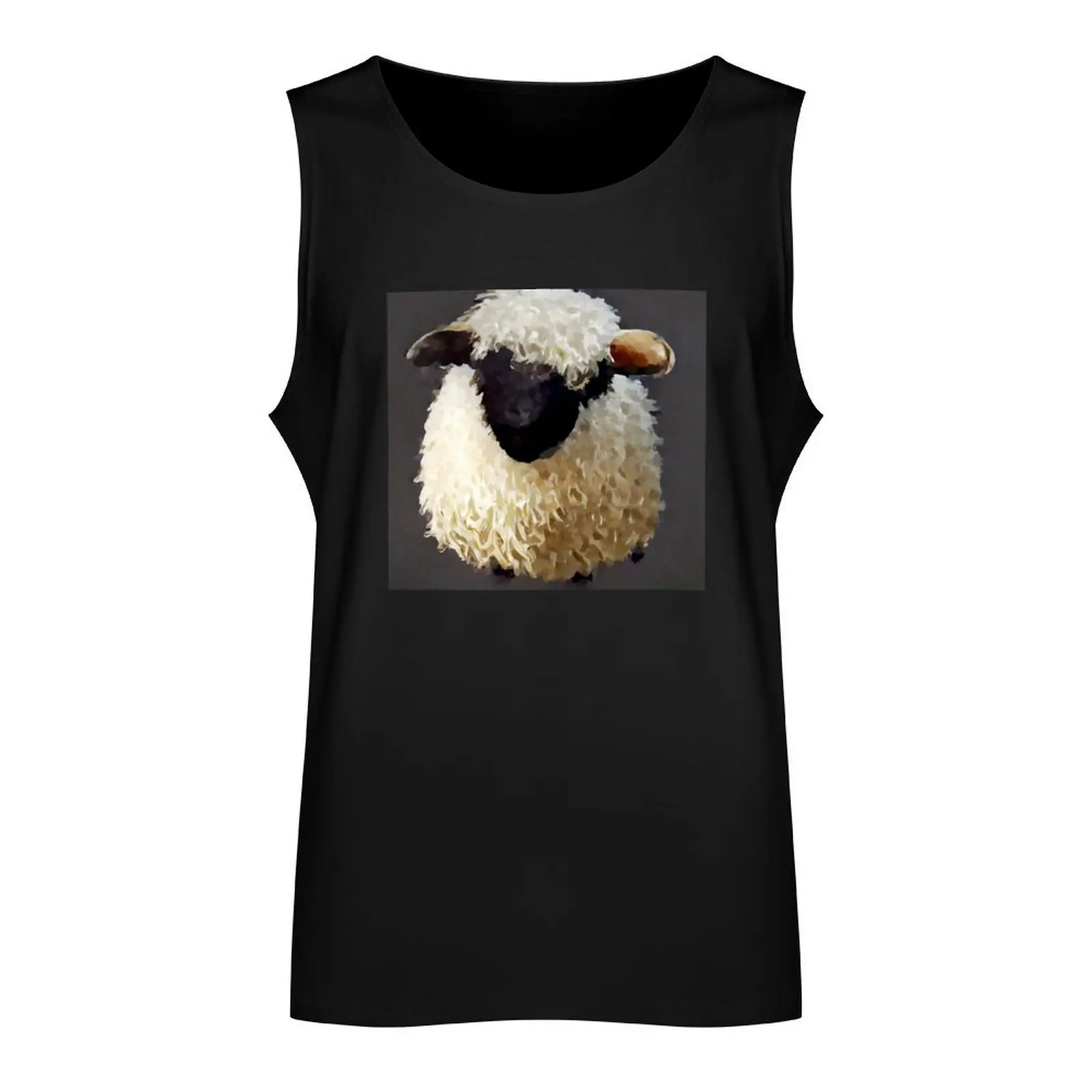 Valais Blacknose Sheep 3 Tank Top bodybuilding t-shirt for man