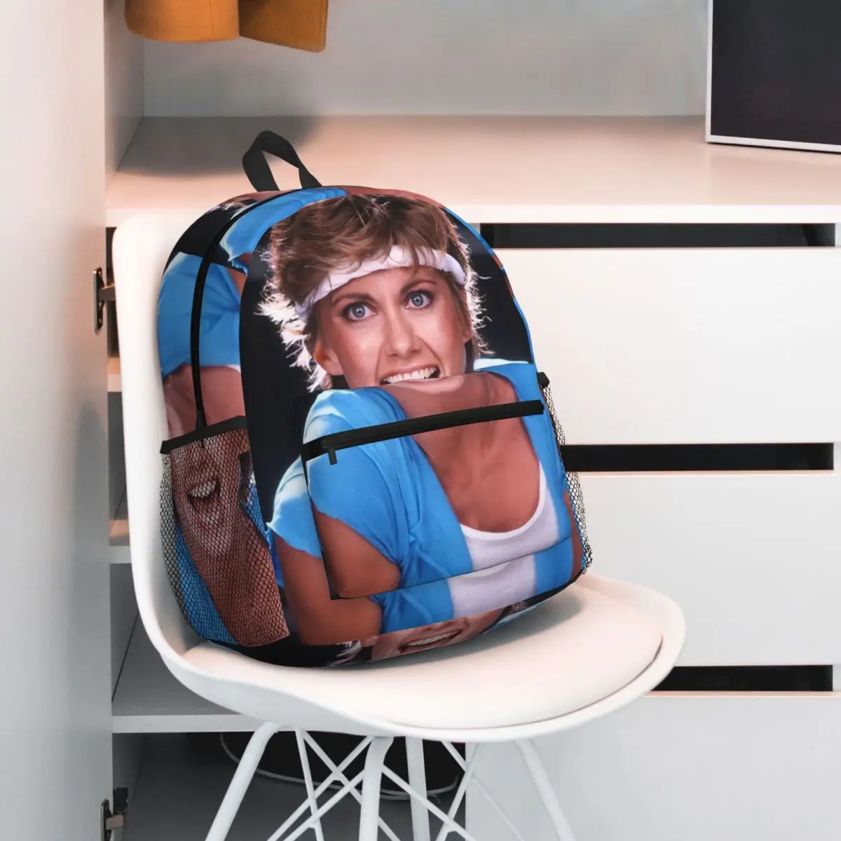 Olivia Newton-John Physical Backpack Daypack Large Capacity Children BookBag School Bag Shoulder Bags for Men Women
