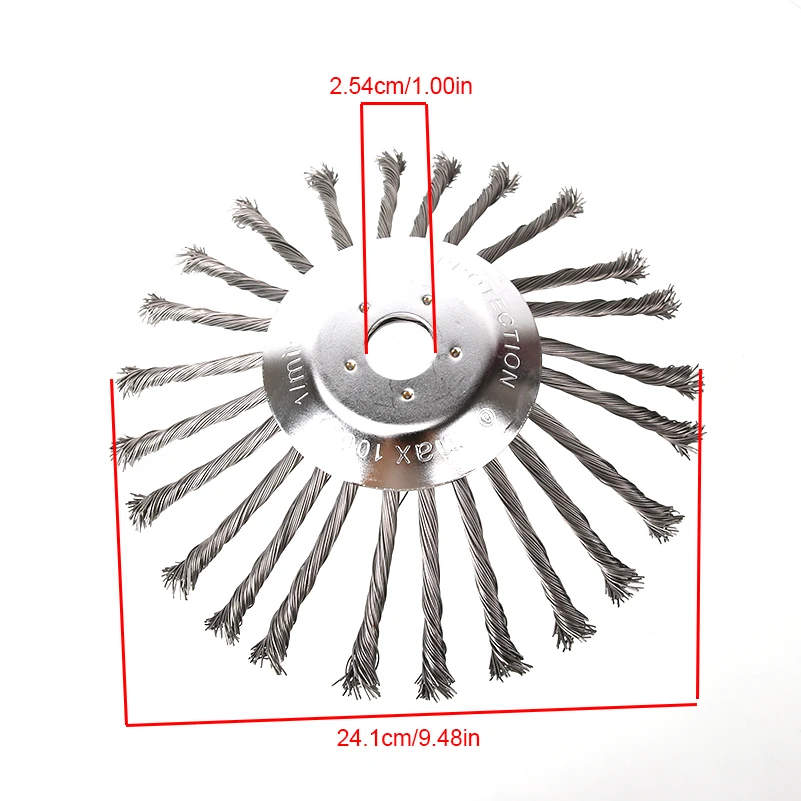 رأس قطع أسلاك الجزازة الجديد مقاس 10 بوصات والزهرة مناسب لملحقات جزازات الحدائق متعددة الوظائف