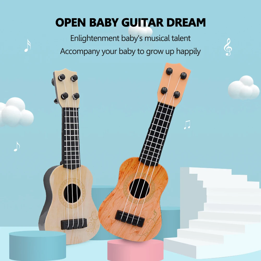 Kids mini Guitarra Soprano Ukuleles 4 Strings Beginners Children Early Education Toys Learning Guitar Musical Gifts Instruments