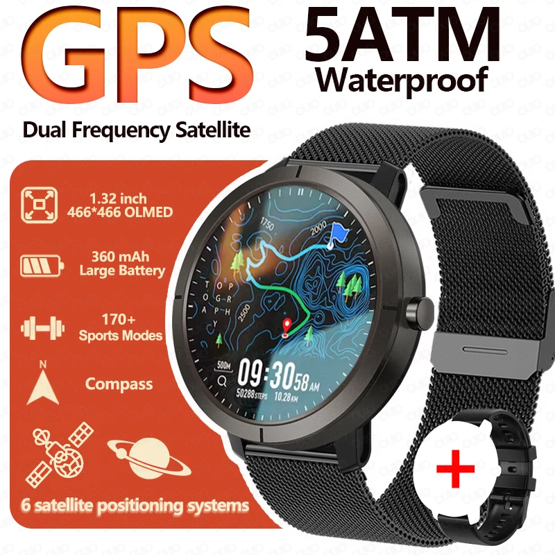 Women's 1.32 AMOLED GPS Positioning Smart Watch