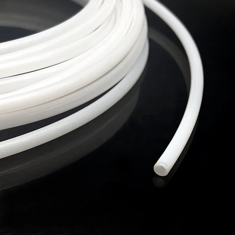 معرف أنبوب PTFE الأبيض 1 مم ~ 14 مم - مقاوم للأحماض والقلويات العالية - الضغط 600 فولت معزول أنبوب صلب مقاوم لدرجة الحرارة والتآكل #5