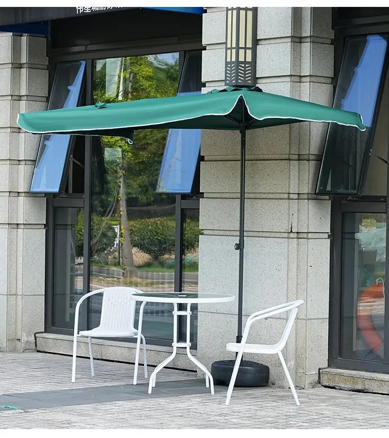 DSA outdoor parasol half parasol against the wall courtyard umbrella rectangular balcony
