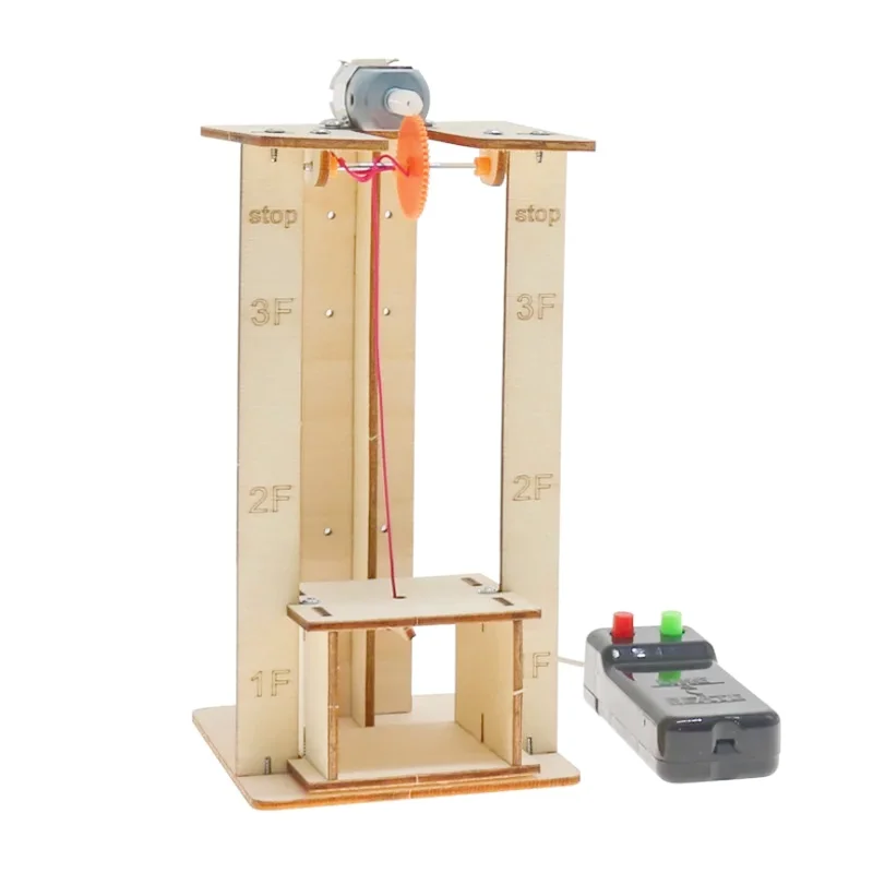 

DIY электрический пульт дистанционного управления, лифт, деревянная модель, комплект, научные школьные проекты, эксперимент, научные игрушки для детей, образование