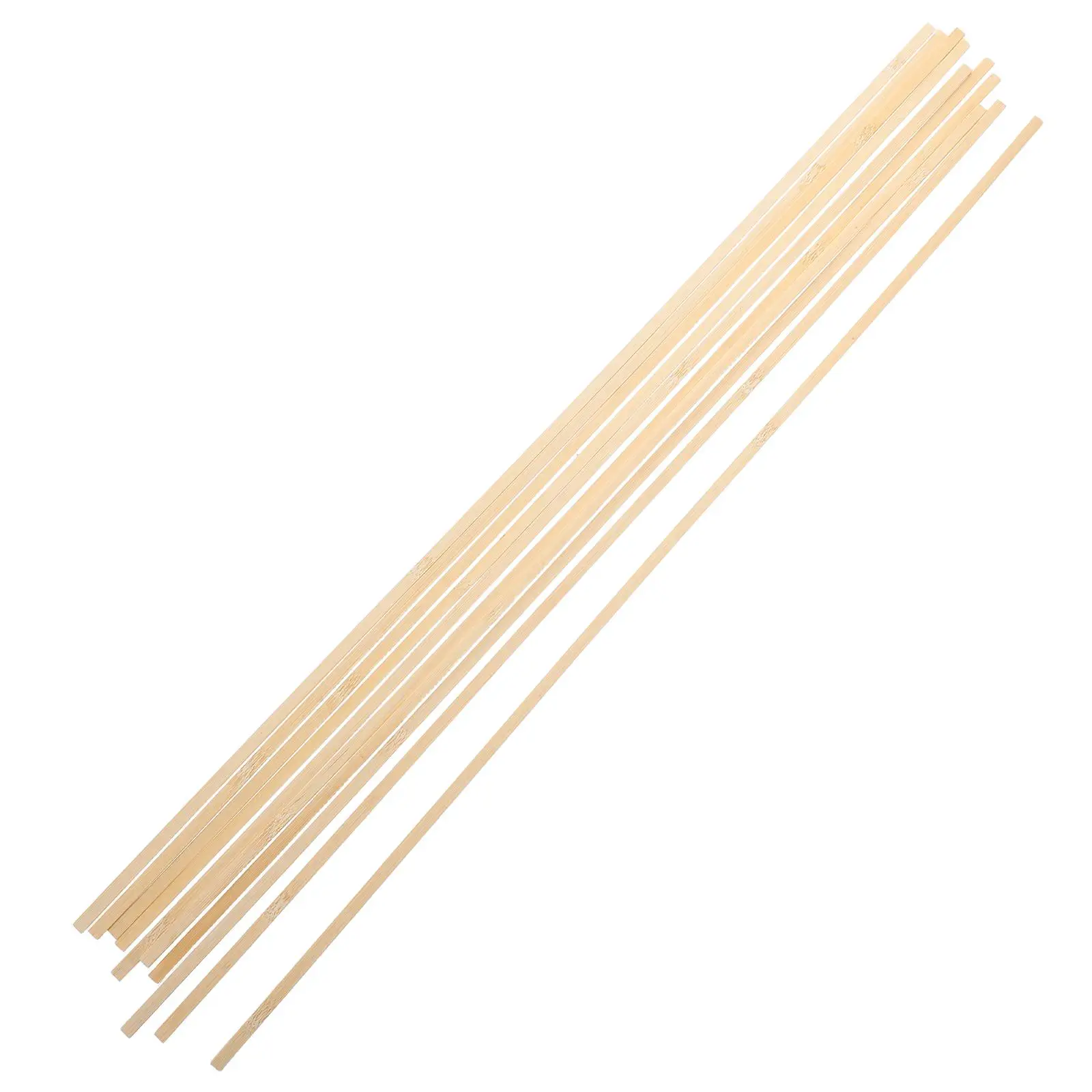 

10 Pcs Make Bamboo Strips with Kites Thin Craft Sticks for Birdcages Building Rods Wooden Dowels Pin