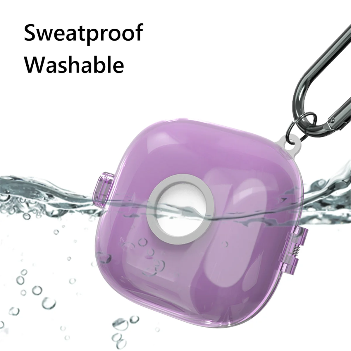 A57G-حامل سماعة الرأس سماعات لاسلكية غطاء من البولي يوريثان الحراري مع خطاف حبل ممتص للصدمات لهاتف Beats Fit Pro-A