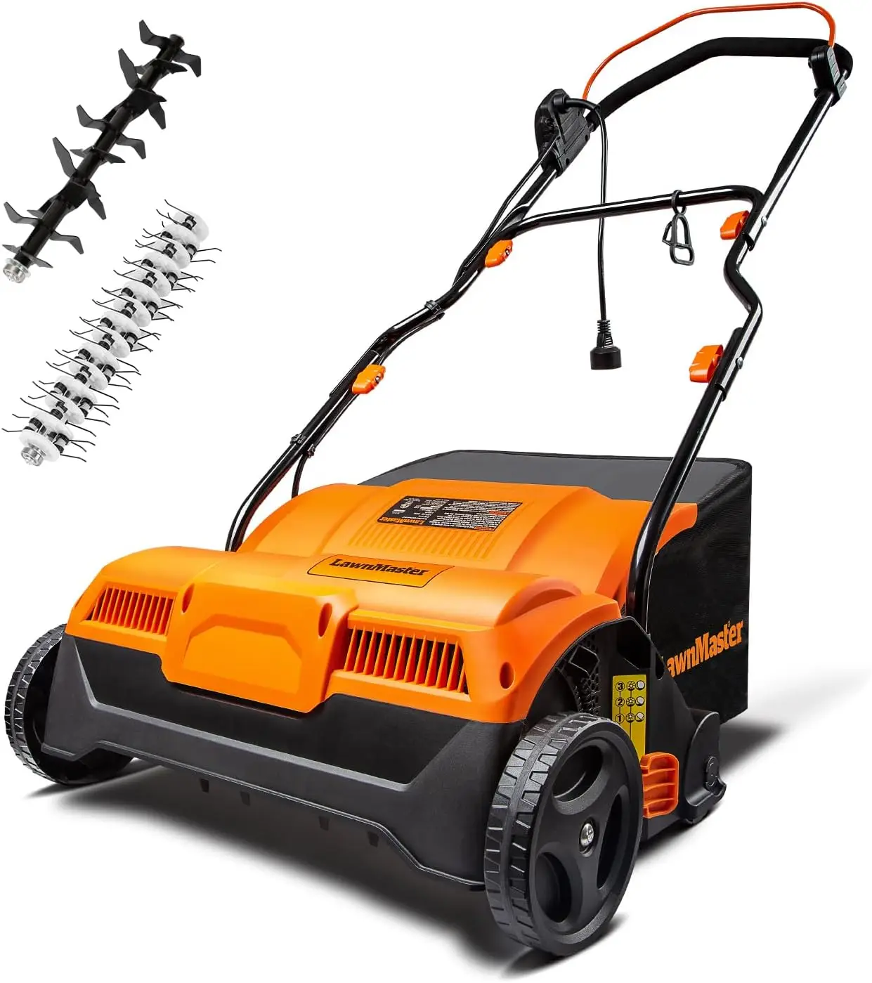 Lawn care, electric dethatcher and scarifier, 16”, 13 Amp, 12 Gallon collection bag