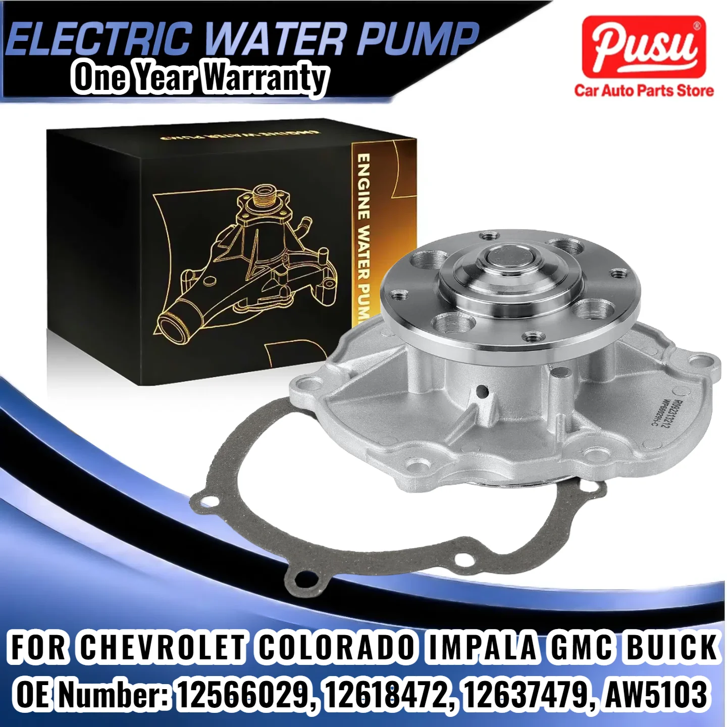 

Engine Water Pump for Chevrolet Equinox Camaro Caprice Impala Malibu GMC Terrain 12566029, 12618472, 12637479, AW5103