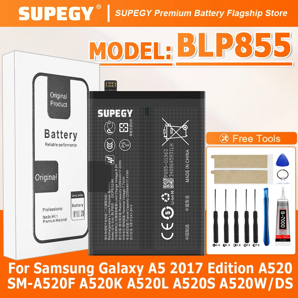 New Replacement Battery BLP855 For OPPO Reno6 pro / Findx5 lite / Reno8 /Reno7 5G Global version Phone Battery+Tools