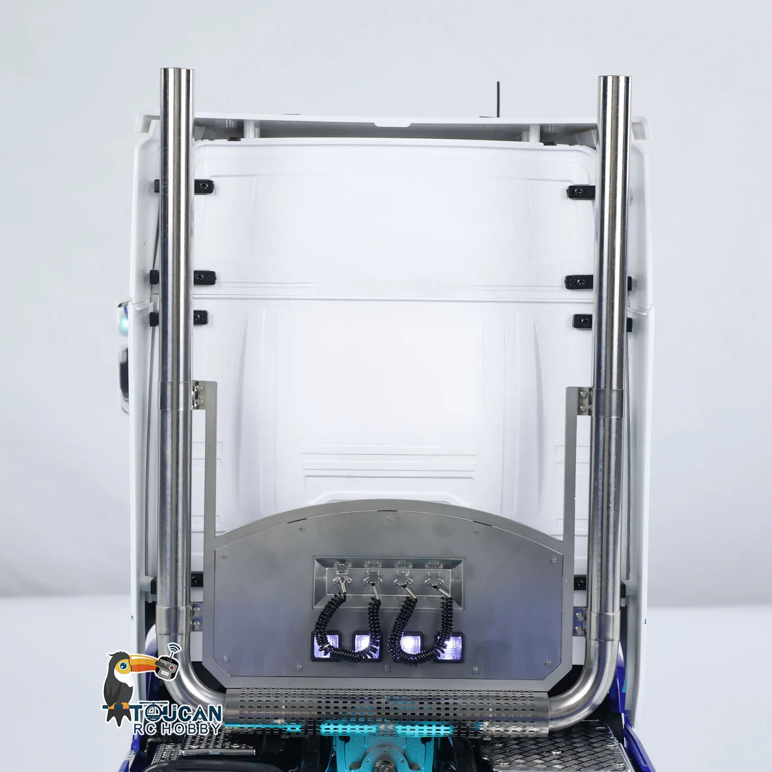 TOUCAN 770S 1/14 Remote Control Tractor Truck Flysky ST8 Radio 2Speed RTR Model 6x6 Metal Chassis Axle Lock RC Lorry Car Smoke