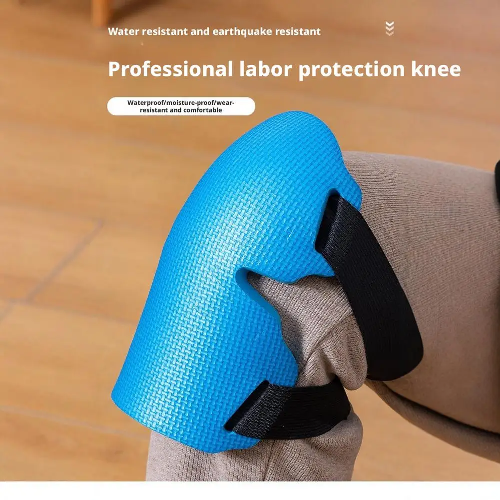 2pcs Unisex Thick Foam Gardening Knee Pads, Heavy Duty Knee Protectors With Adjustable Straps For Roofing Floor Work