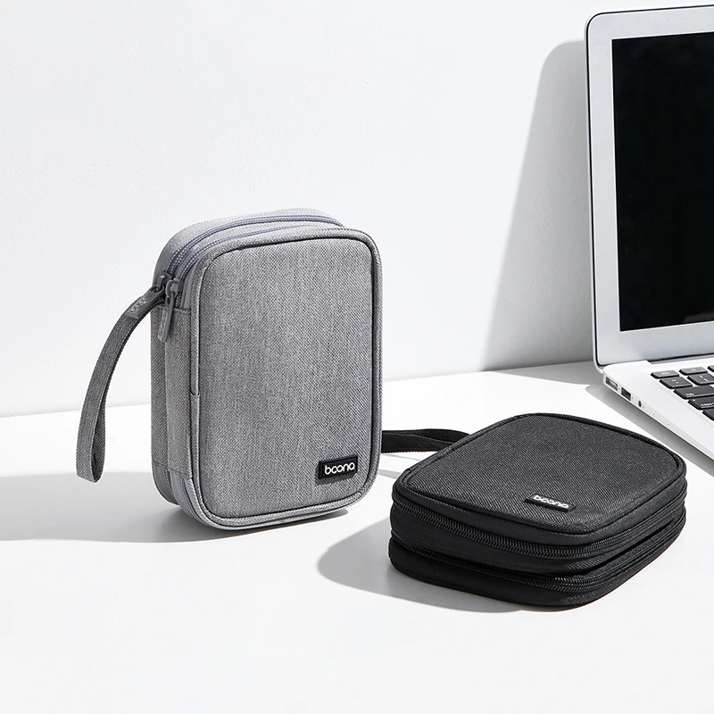 

Dual Hard Drive Case Double Layers 2.5 inch External Drive Storage Carrying Bag for Organizing HDD and Electronic Accessories