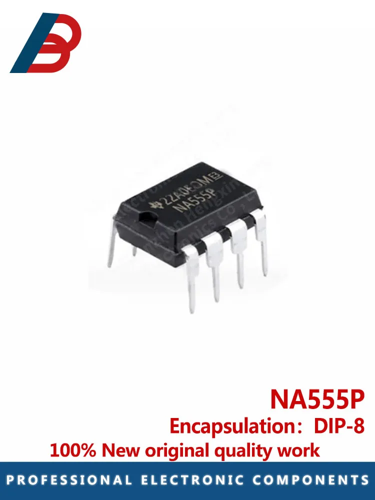 10PCS  NA555P Silk Screen NA555P Timer Timer Clock oscillator package DIP-8