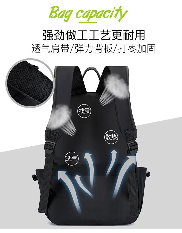 1085 Solid Color Tools Backpack Male Oxford Cloth Storage and Finishing Large Capacity Tools Backpack 45-26-14 Cm