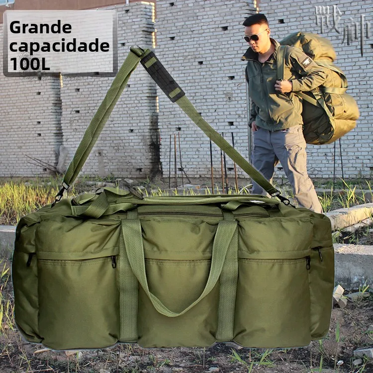 waterproof-outdoor-travel-bag-100l-double-shoulder-backpack-tent-equipment-bag-handheld-luggage-bag-youth-travel-bag