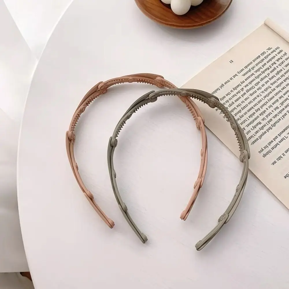 Headdress Retractable Foldable Hairbands High Quality Non Slip Hair Accessories Hair Clip Headband Unisex