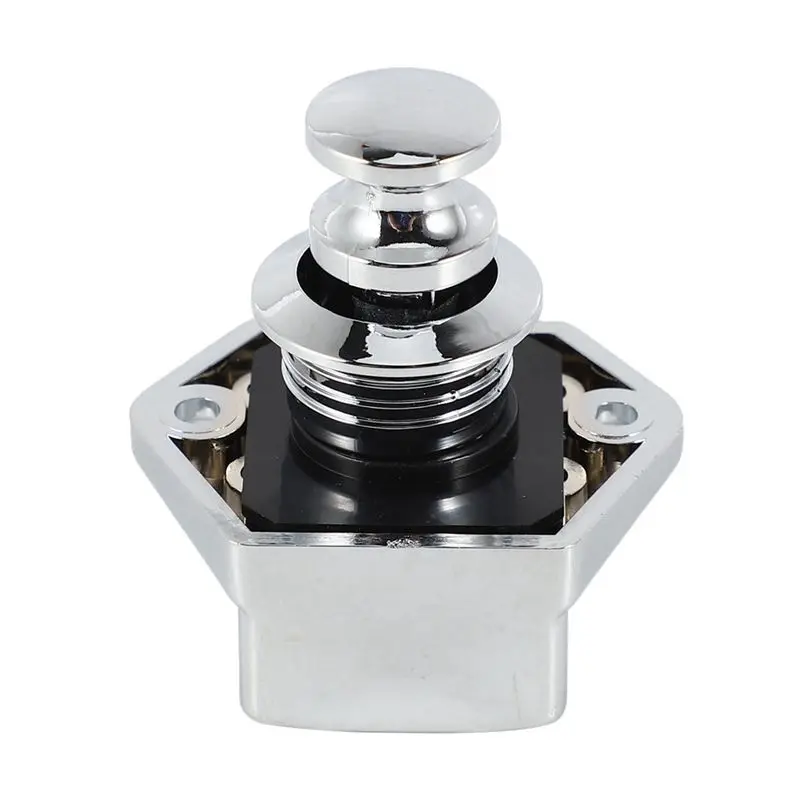 AA81-30 Pcs Push Button Keyless Lock Latch Cupboard Caravan Lock For RV Drawer Cabinet Doors Thickness 15-27Mm
