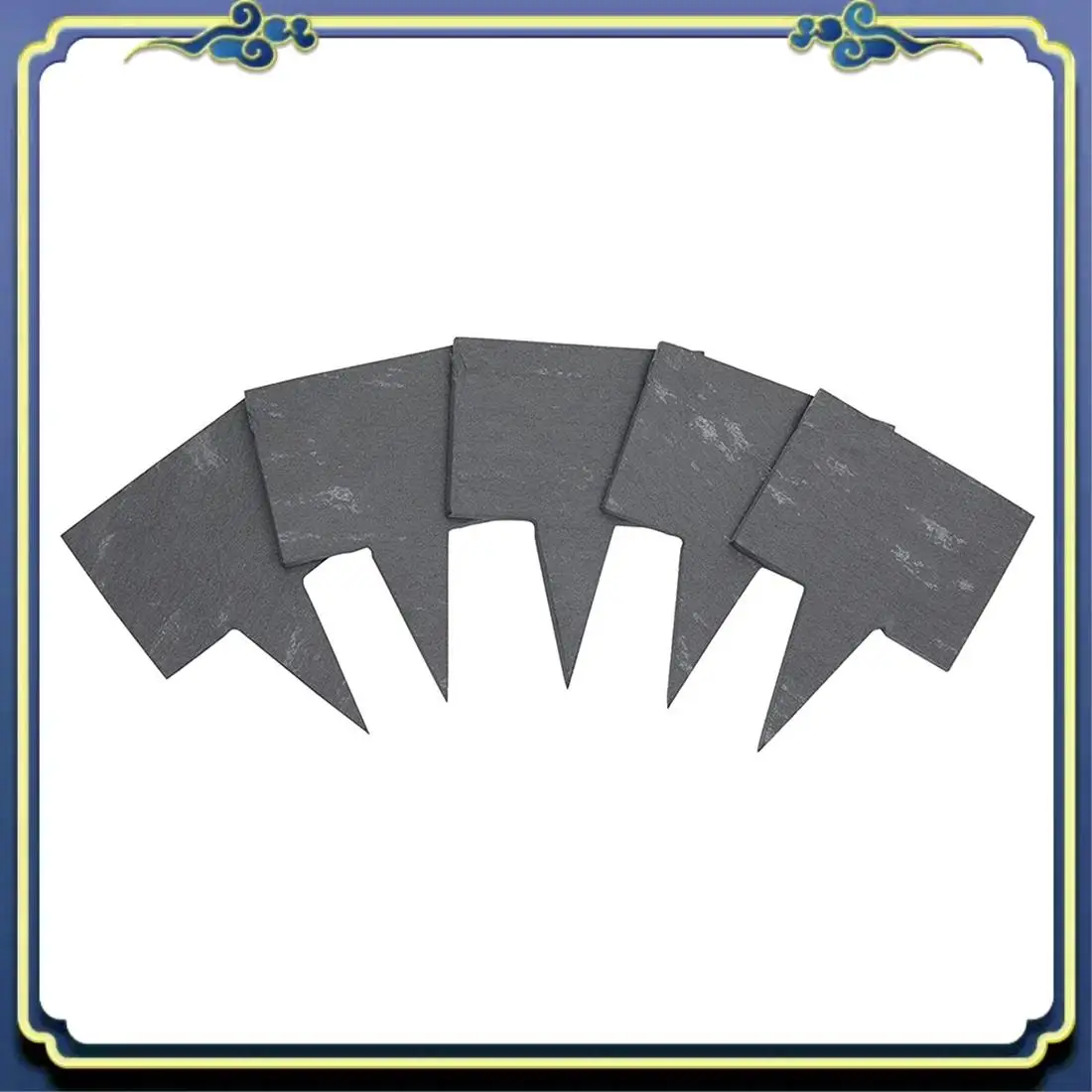 20 Slate Stone Cheese Labels For Charcuterie Board With 6 Chalks, 2 Storage Bags (28 Piece Set) Eco-Friendly