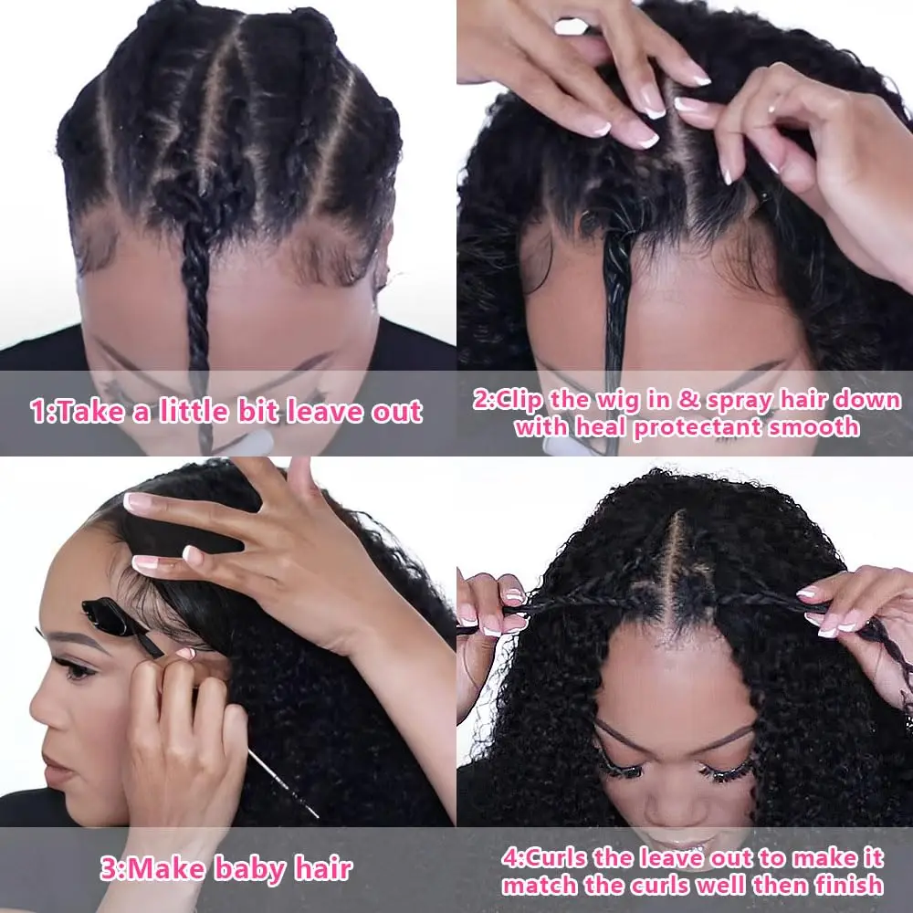 V جزء باروكة من شعر طبيعي آلة موجة عميقة صنع ترقية U جزء عذراء البرازيلي شعر الإنسان عميق مجعد الباروكات للنساء