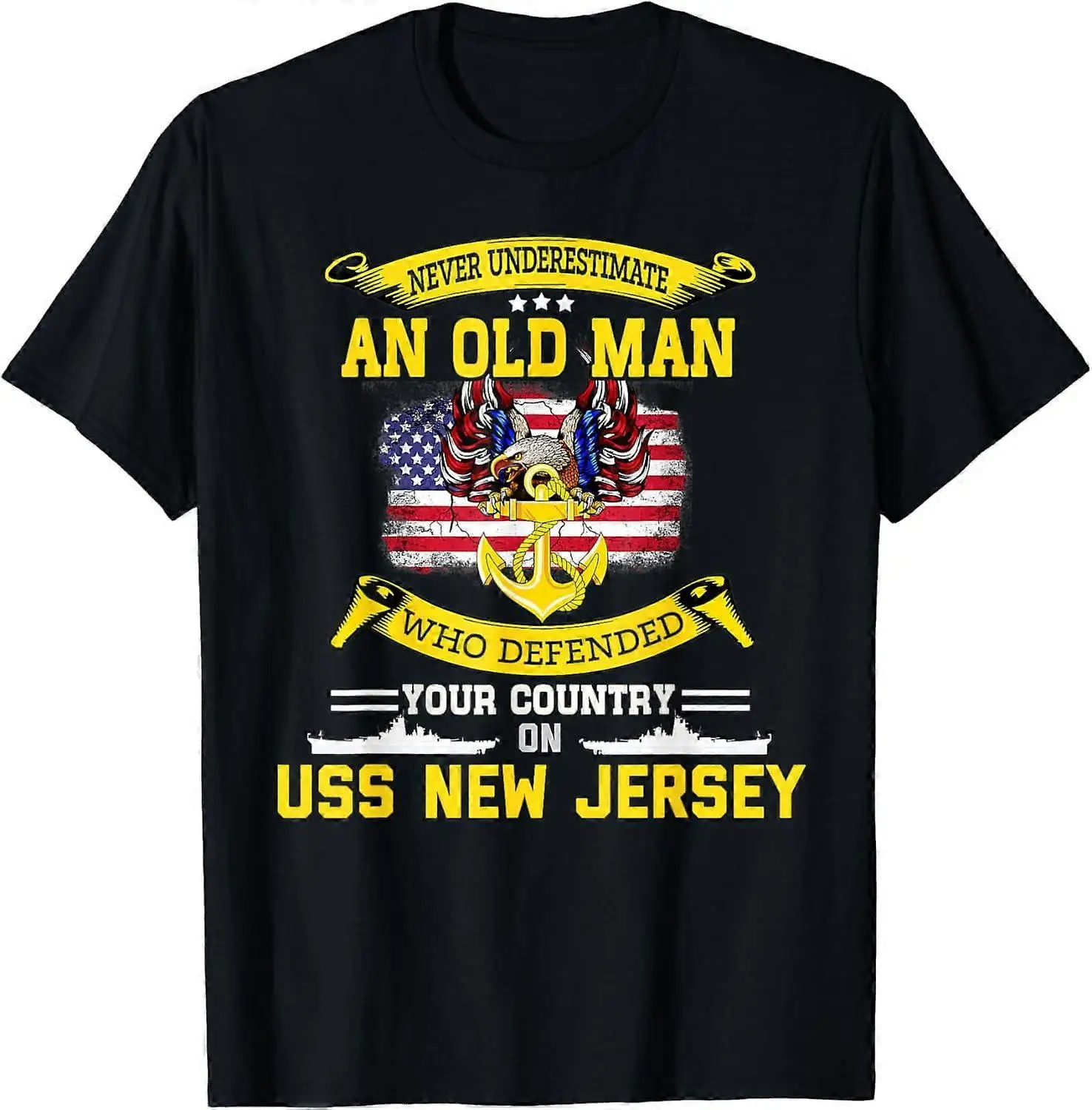 

Футболка USS New Jersey BB-62 Battleship — не недооценивайте DDw45