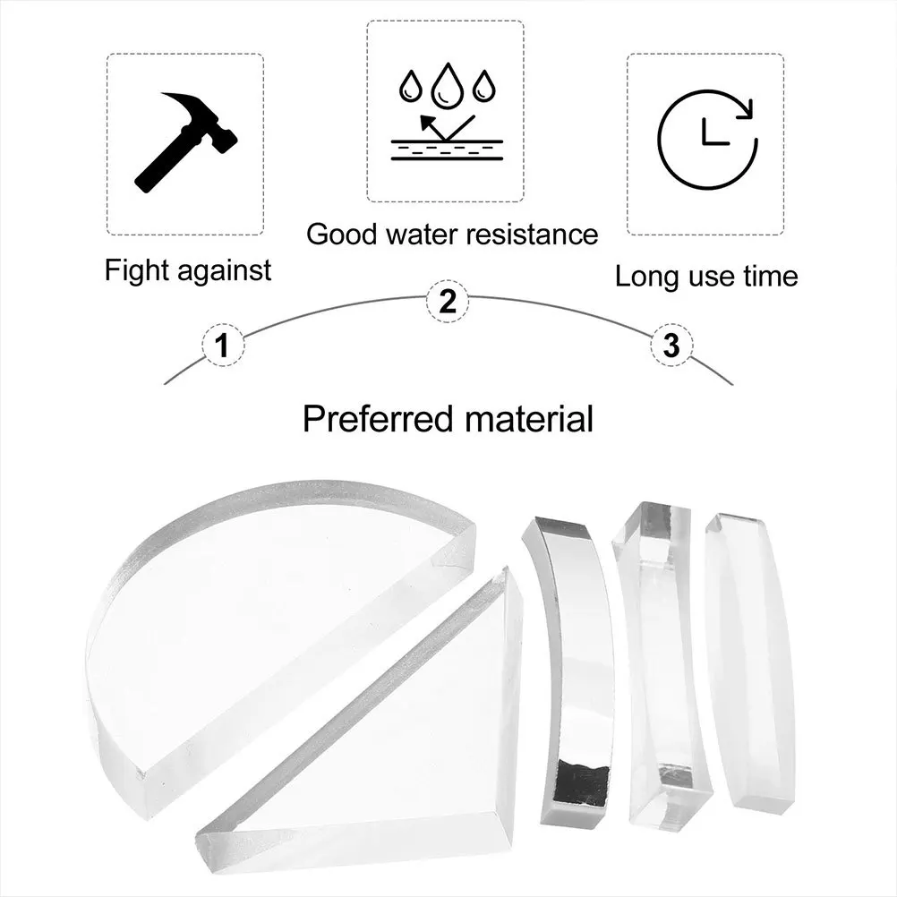 

Lens for Physics Teaching Glass Concave Experiment Learning Aids Transparent Optical