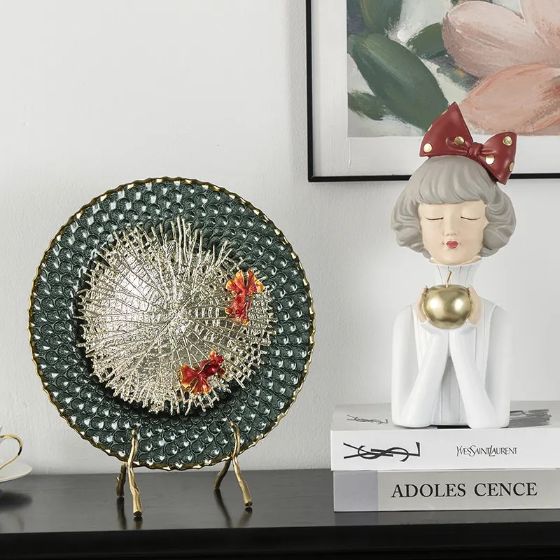 Bai Van Gogh file is like a duck to water, living room decoration ornament entrance, new Chinese light luxury ornament
