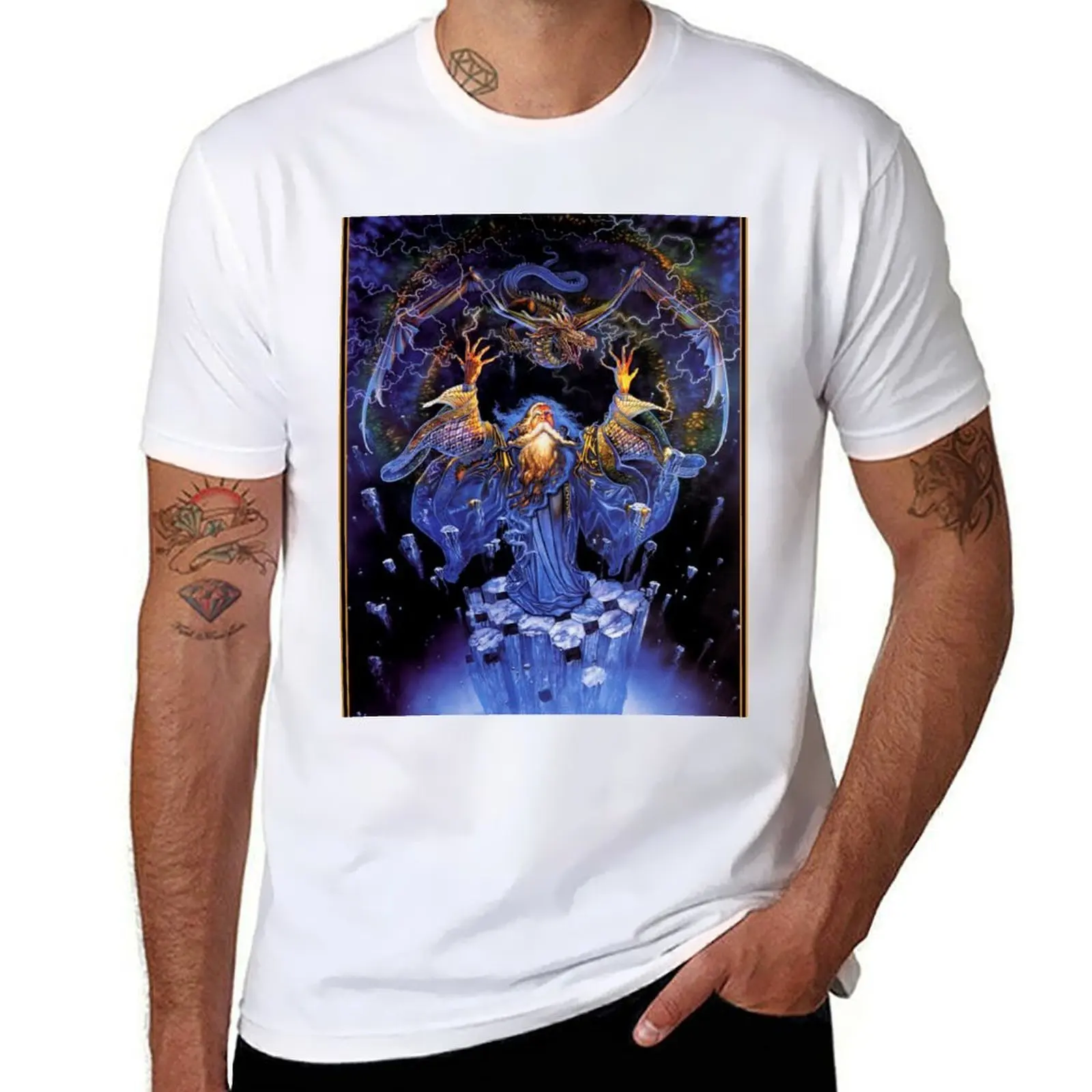 

Dragon&Wizard T-Shirt man t shirt luxury t shirts for man graphic vintage T-Shirt