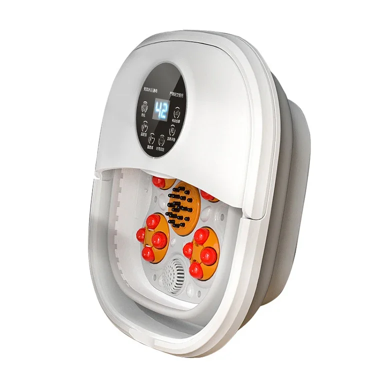 

Multifunction Pedicure Collapsible Vibration Foot Bath Machine Foldable Foot Spa Massager Bubbles Heat Foldable