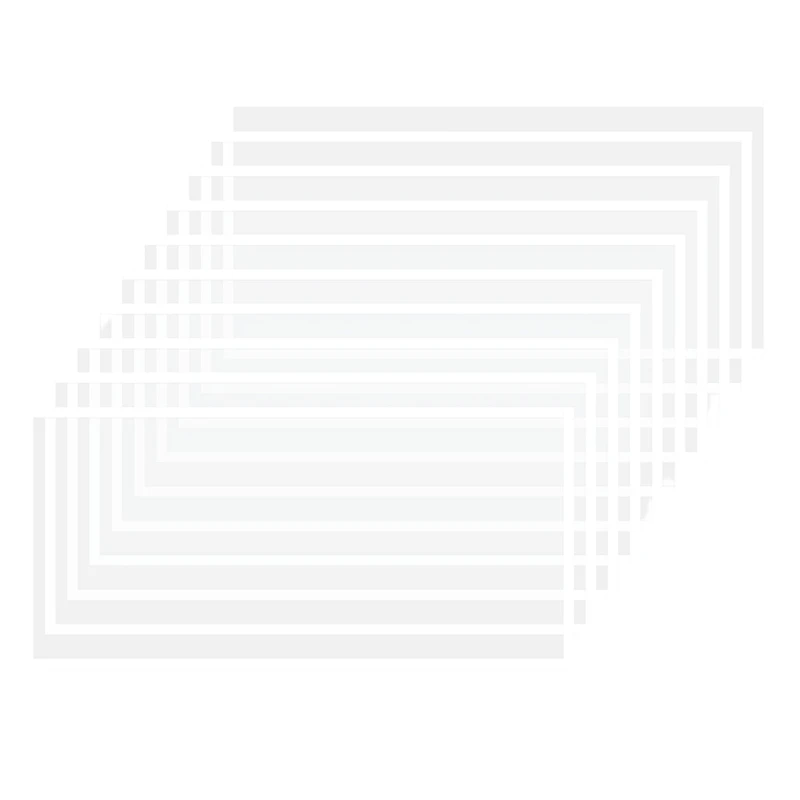 DT19 Inner Lens Protector Adhesive Sand Blast Film 23 X 11 Inch PET Abrasive Blasting Cabinet Lens Cover Sandblast 10pcs