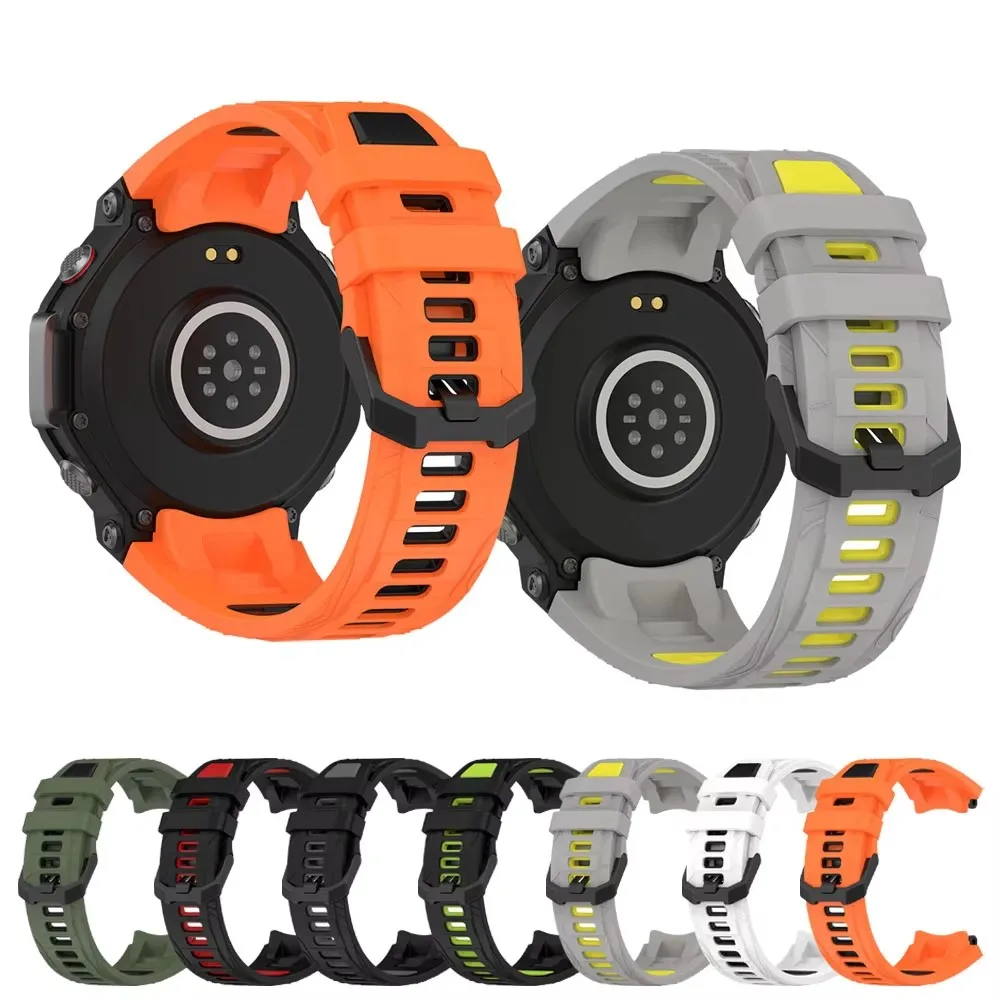 Silicone Soft Sports Watchband  For Amazfit T-Rex 3 Smart Watch Bracelet Correa For Xiaomi Huami Amazfit T-REX3 Wrist Belt