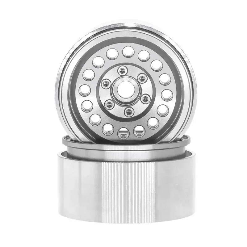 4 Uds 1,9 pulgadas Offset -8mm Beadlock RC juego de llantas cubo de rueda para 1:10 coche Crawler Axial SCX10 II 90046 SCX10 III AXI03007 TRX4