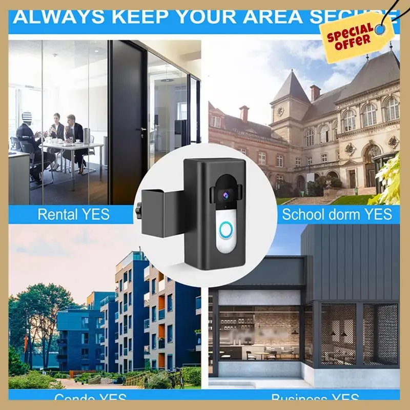 ترقية جرس باب يتضمن شاشة عرض فيديو مضاد للسرقة جرس باب يتضمن شاشة عرض فيديو قوس تركيب خالية من الحفر