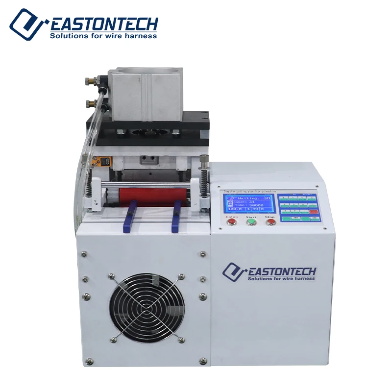 EW-1285 Micro Computer Elastic Band Nylon Tape Cutter Woven Metal Zipper Cutting Machine Automatic Metal Braided Wire Machine