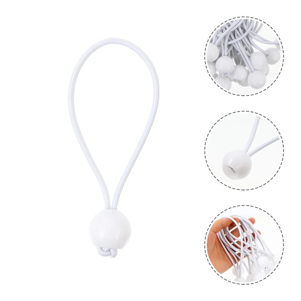 

40pcs Bungee Cords Elastic Rope Tent Tie Down Camping Balls Straps Indoor Trampoline Heavy Duty Outdoor Use Fixing Tarps Tents