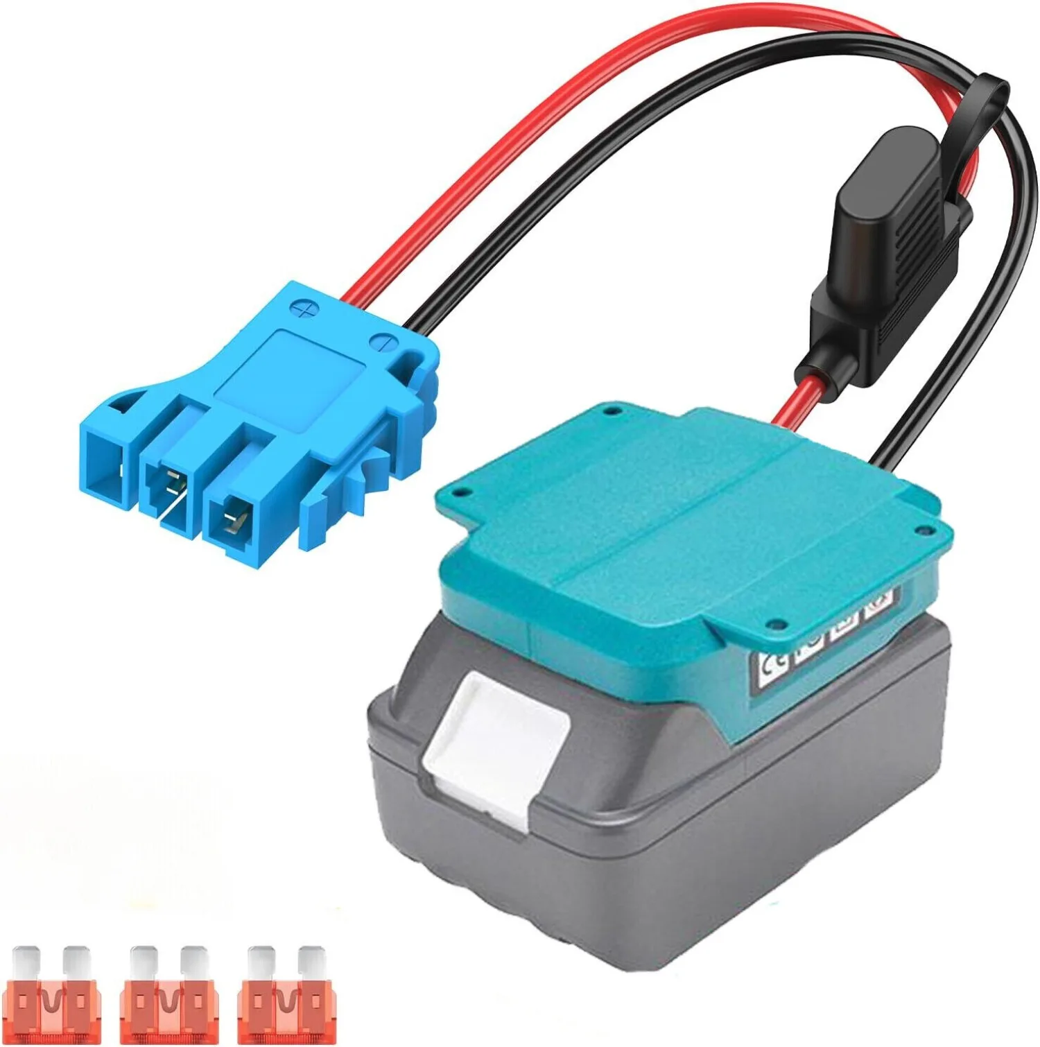 Adaptador Power Wheels para Makita 18v Li-ion Bateria com Fio Conector Compatível com Peg-perego Ride-on Car 12awg 40a Fusível