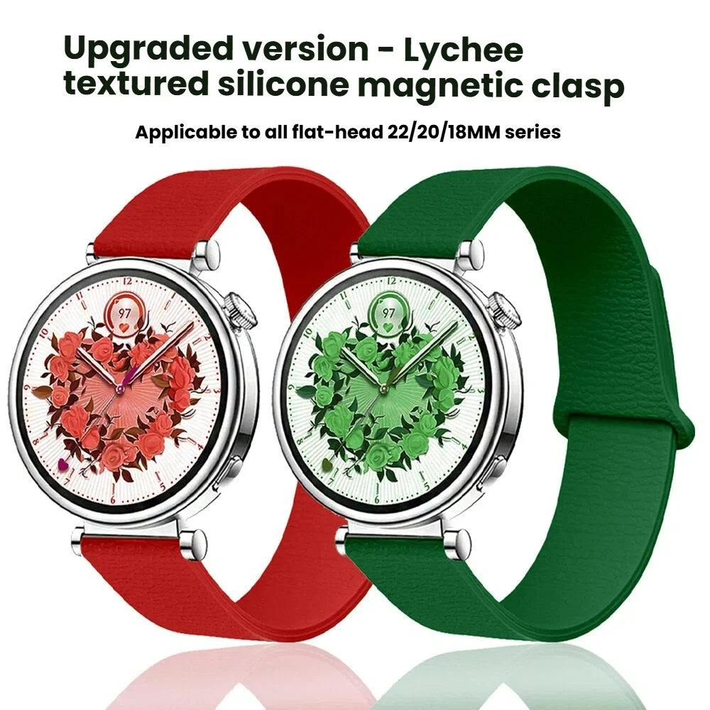 

18mm/22mm Straps For Huawei Watch GT6 GT5 41mm GT5pro 42mm magnetic silicone bracelet correa HUAWEI watch 6/GT 5Pro 46mm