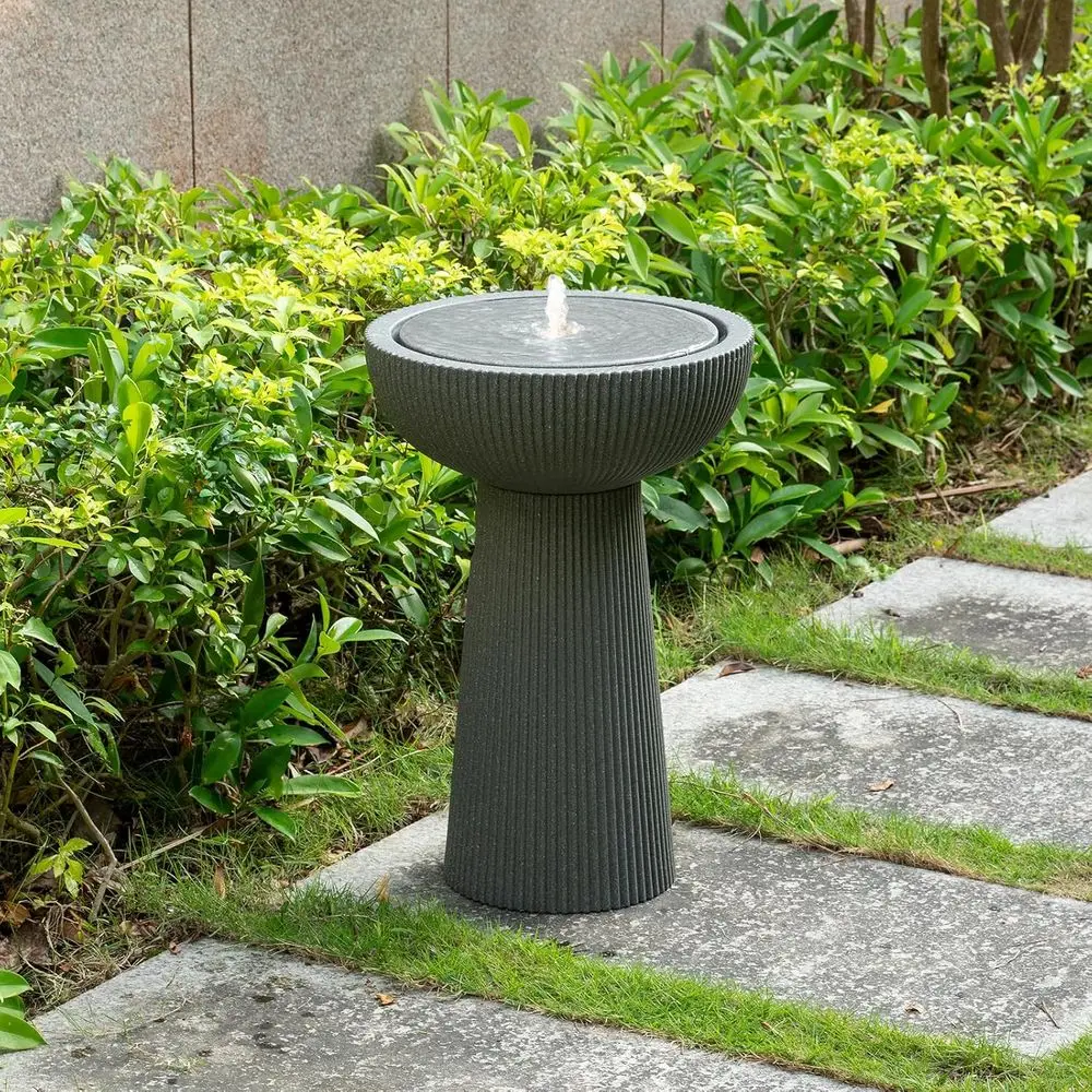

Eco-Friendly Recyclable Outdoor Water Fountain with LED Light and Pump for Garden or Patio