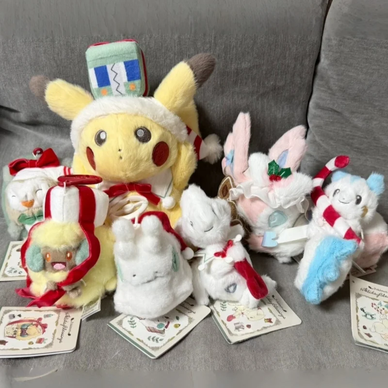 2025 Vendita calda Genuino Peluche Ciondolo Festival Preghiera Serie Gardevoir Rowlet Kawaii Decorazione della stanzaGiocattolo Ragazza Ragazzo Compleanno Natale Gif