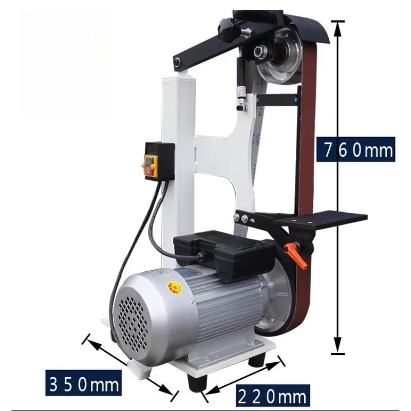 Efficient handheld belt sanding machine for shipbuilding industry