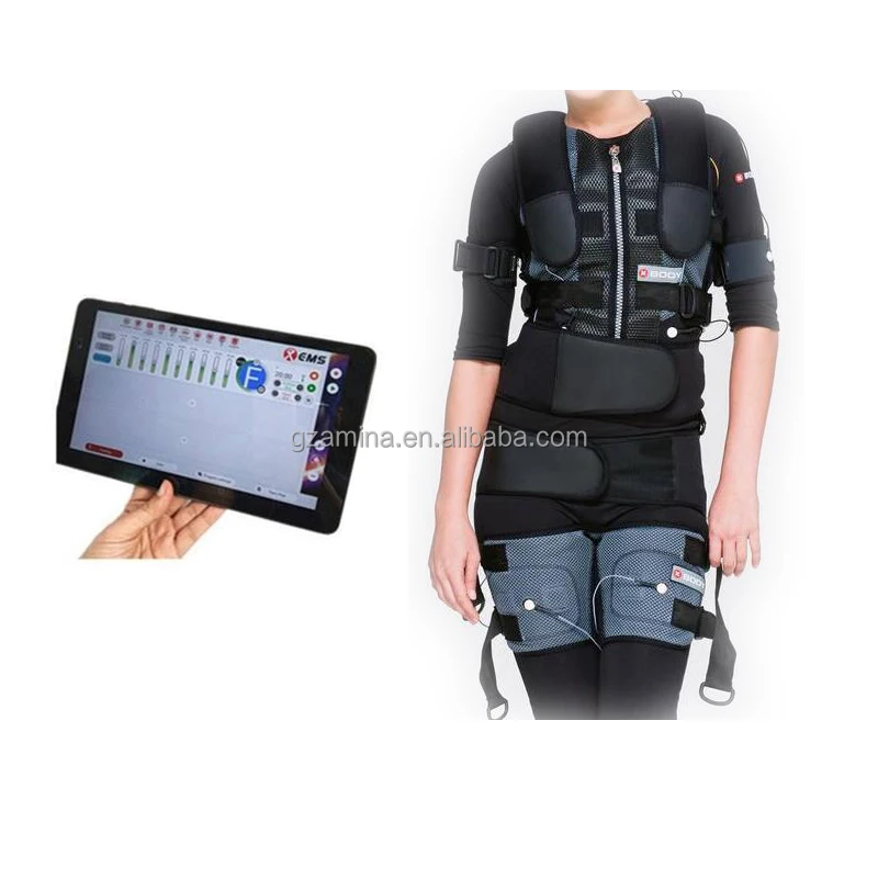 

New Technology Wireless EMS Training Device Electrical Muscle Stimulation Exercise System With EMS Suit Underwear Set Home Use