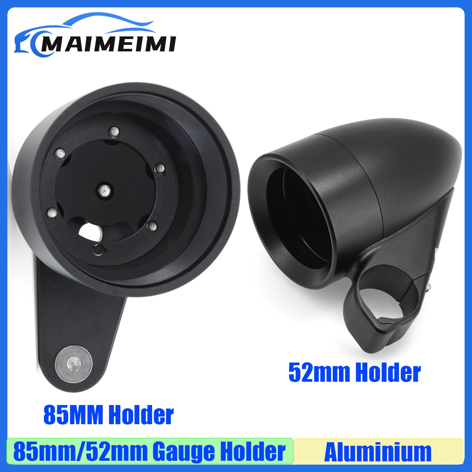 High Quality Aluminium 52mm Gauge Holder Mount Cup Pod Car 85mm Gauge Mount Pod Cup Bracket Black Auto Accessories custom