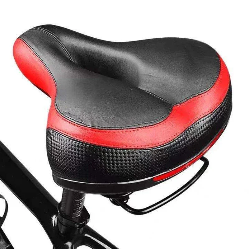 New Bicycle 3d Gel Saddle Extra Wide Comfort Ultra Soft Saddle Mountain Bike Soft Silicone Padded Seat Pad Bike Spare Parts 2023